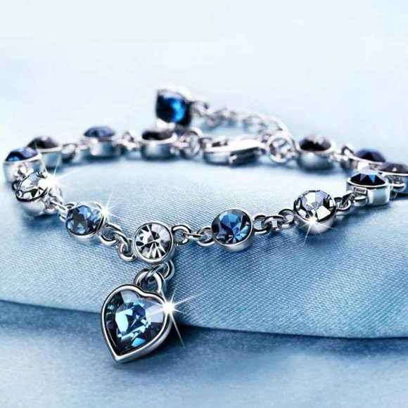 Jewelry - Lovely Blue Sapphire and Tanzanite Silver Bracelet